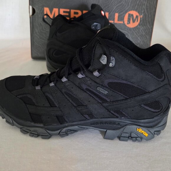 NEW NIB Merrell Moab 2 Mid Black Boots Men's 11.5 - Picture 8 of 16